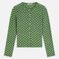 White Smoke קרדיגן סריג פרחוני לנשים Structured Button SCOTCH & SODA
