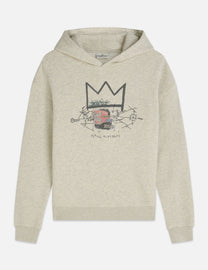 Gray קפוצ’ון לנשים Basquiat Washed Artwork SCOTCH & SODA