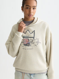 Lavender קפוצ’ון לנשים Basquiat Washed Artwork SCOTCH & SODA
