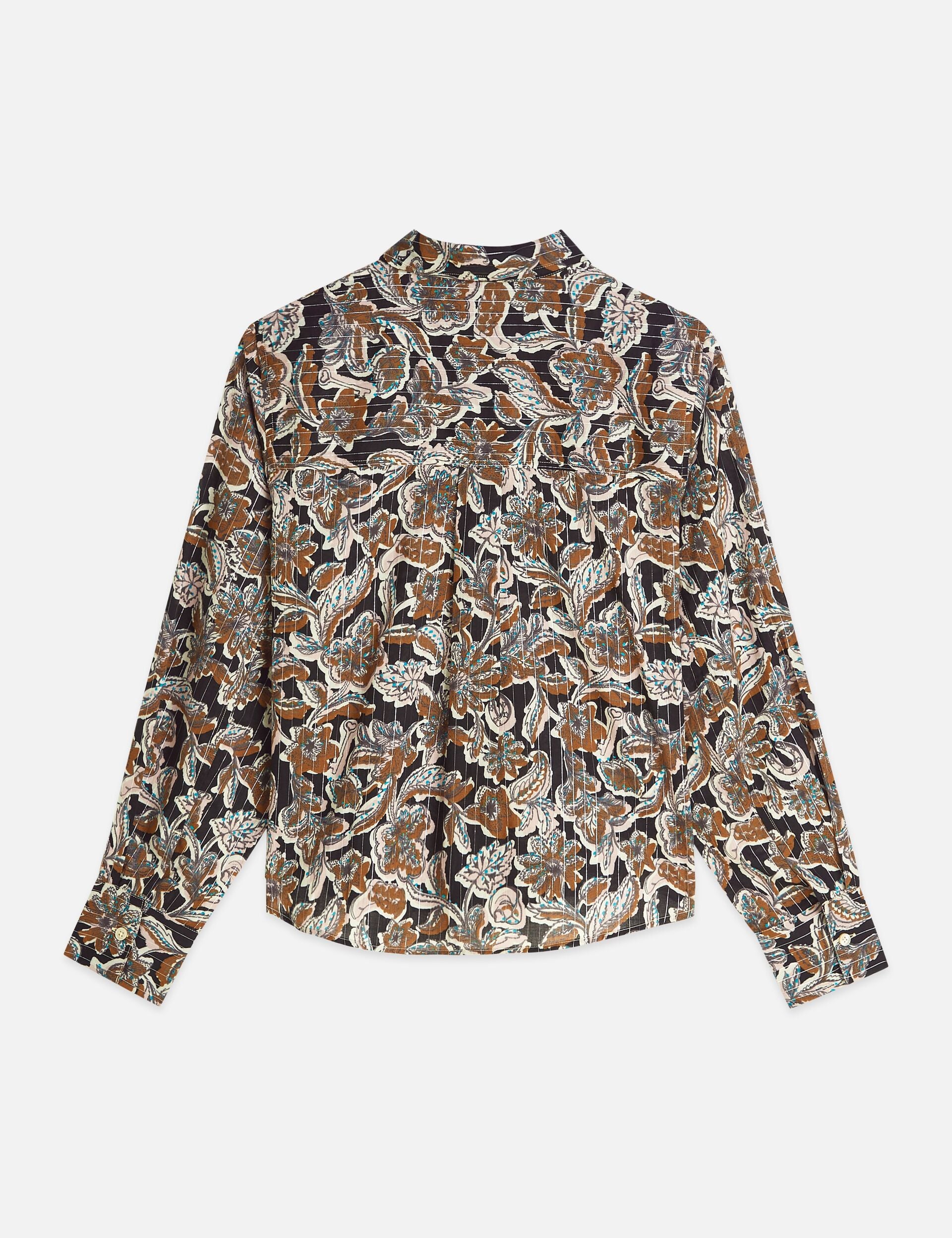 White Smoke PRINTED RELAXED FIT SHIRT חולצה מכופתרת ארוכה SCOTCH & SODA