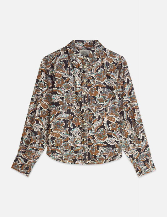 White Smoke PRINTED RELAXED FIT SHIRT חולצה מכופתרת ארוכה SCOTCH & SODA