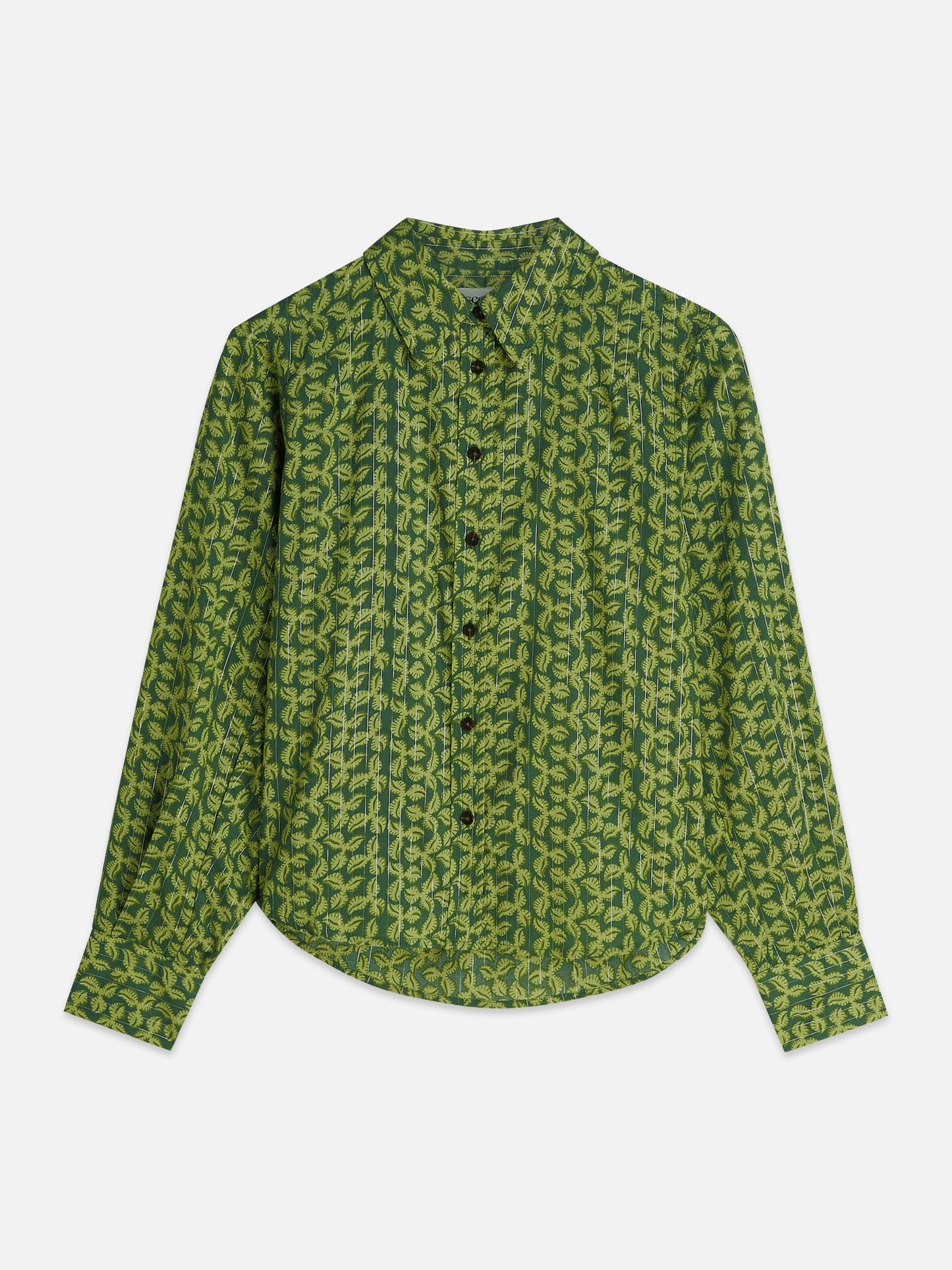 White Smoke חולצה מכופתרת ארוכה לנשים Pin Tuck Long Sleeve SCOTCH & SODA