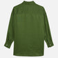 Dark Olive Green חולצה מכופתרת ארוכה לנשים Linen Blend SCOTCH & SODA
