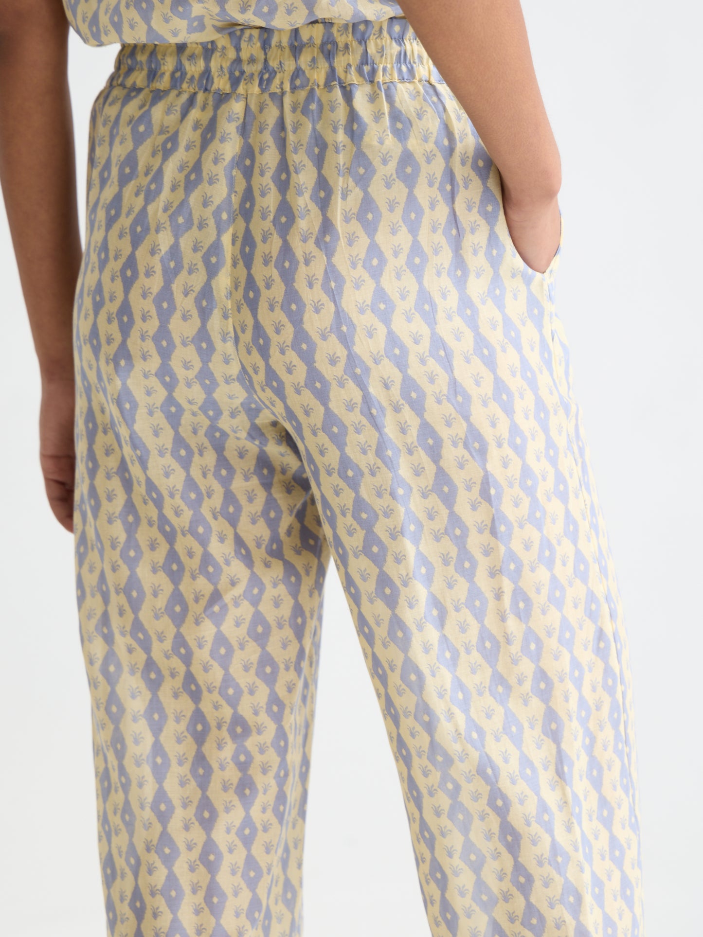 Lavender GIA - ALL OVER PRINTED COTTON VOILE PANTS מכנסיים ארוכים SCOTCH & SODA