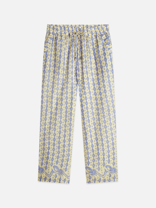 Gray GIA - ALL OVER PRINTED COTTON VOILE PANTS מכנסיים ארוכים SCOTCH & SODA