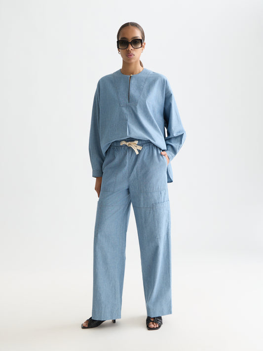 Alice Blue NOA - BLUE MOON INDIGO LIGHTWEIGHT PANT מכנסיים ארוכים SCOTCH & SODA