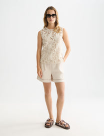 Seashell מכנסיים קצרים לנשים Embellished SCOTCH & SODA