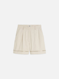 Light Gray מכנסיים קצרים לנשים Embellished SCOTCH & SODA