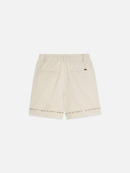 Light Gray EMBELLISHED HIGH RISE SHORTS מכנסיים קצרים SCOTCH & SODA