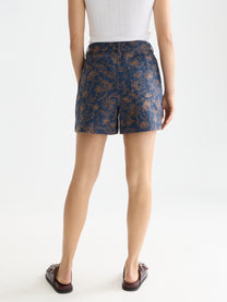 White Smoke מכנסי שורטס רקומים בגזרה גבוהה לנשים Embroidered SCOTCH & SODA