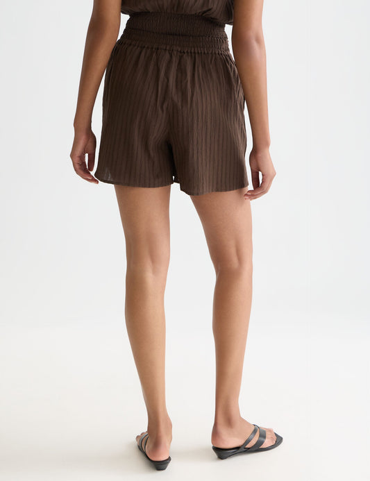 Misty Rose EMBROIDERED COTTON CREPE SHORTS מכנסיים קצרים SCOTCH & SODA