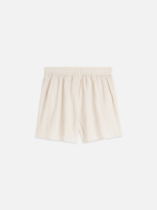 Antique White EMBROIDERED COTTON CREPE SHORTS מכנסיים קצרים SCOTCH & SODA