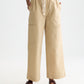 Seashell NOA - LINEN HIGH-RISE WIDE-LEG RELAXED PULL PANTS מכנסיים ארוכים SCOTCH & SODA