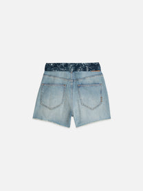 Dark Gray מכנסי ג׳ינס קצרים בגזרה גבוהה לנשים The Ray SCOTCH & SODA