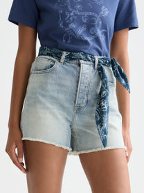 Misty Rose מכנסי ג׳ינס קצרים בגזרה גבוהה לנשים The Ray SCOTCH & SODA