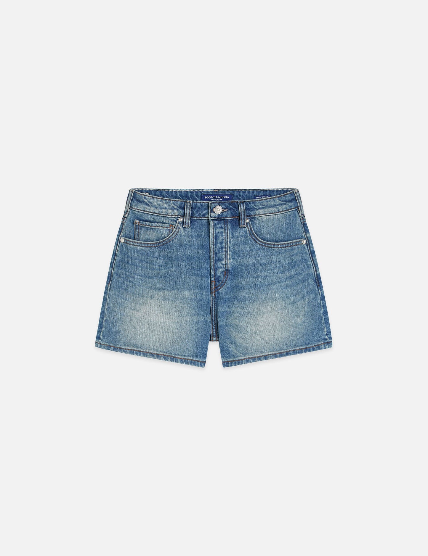 Slate Gray מכנסי ג׳ינס קצרים בגזרת לנשים A SCOTCH & SODA