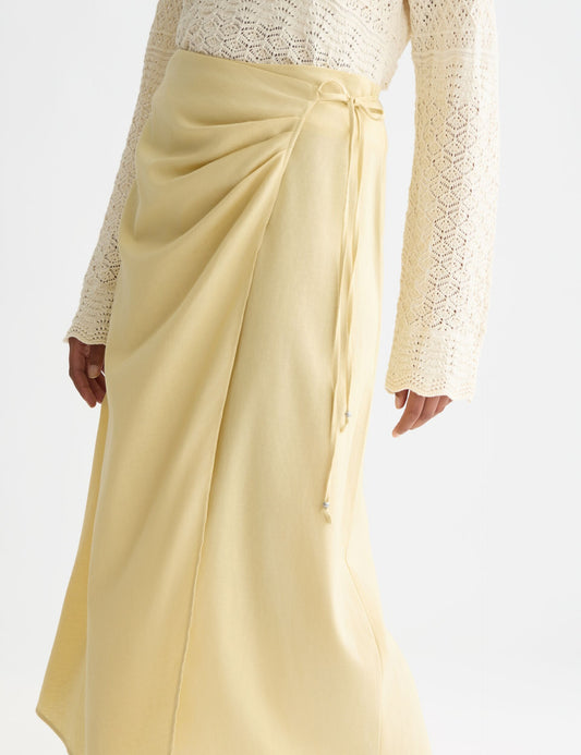 Tan חצאית מקסי לנשים Essential SCOTCH & SODA