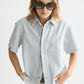 Lavender חולצה מכופתרת קצרה לנשים Short Sleeve SCOTCH & SODA