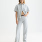 White Smoke חולצה מכופתרת קצרה לנשים Short Sleeve SCOTCH & SODA