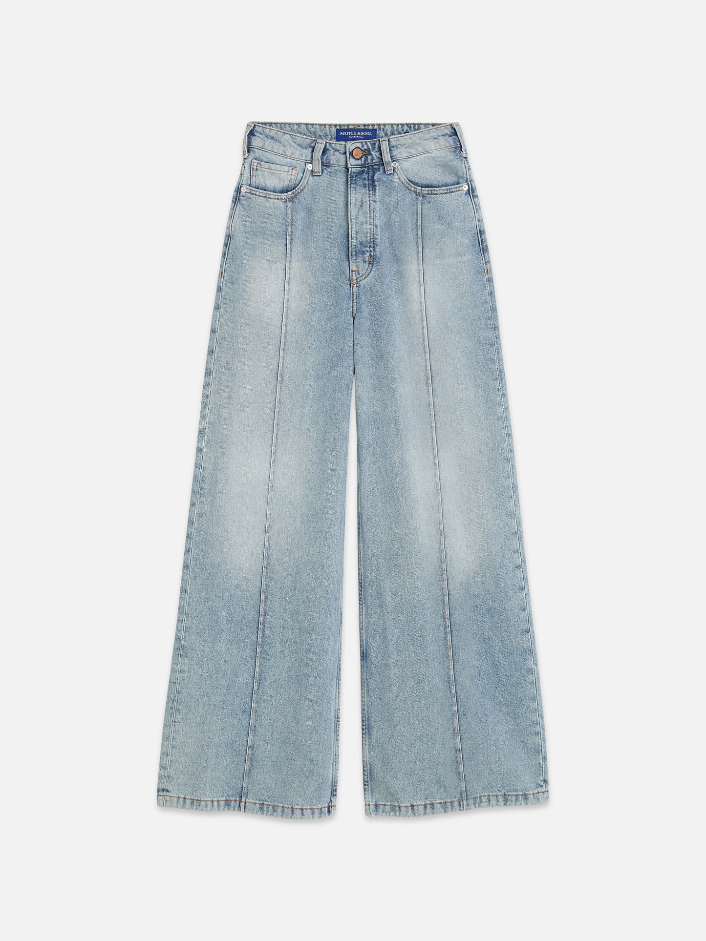 Dark Gray ג׳ינס  בגזרה רחבה לנשים The Wave - Wide Fit SCOTCH & SODA
