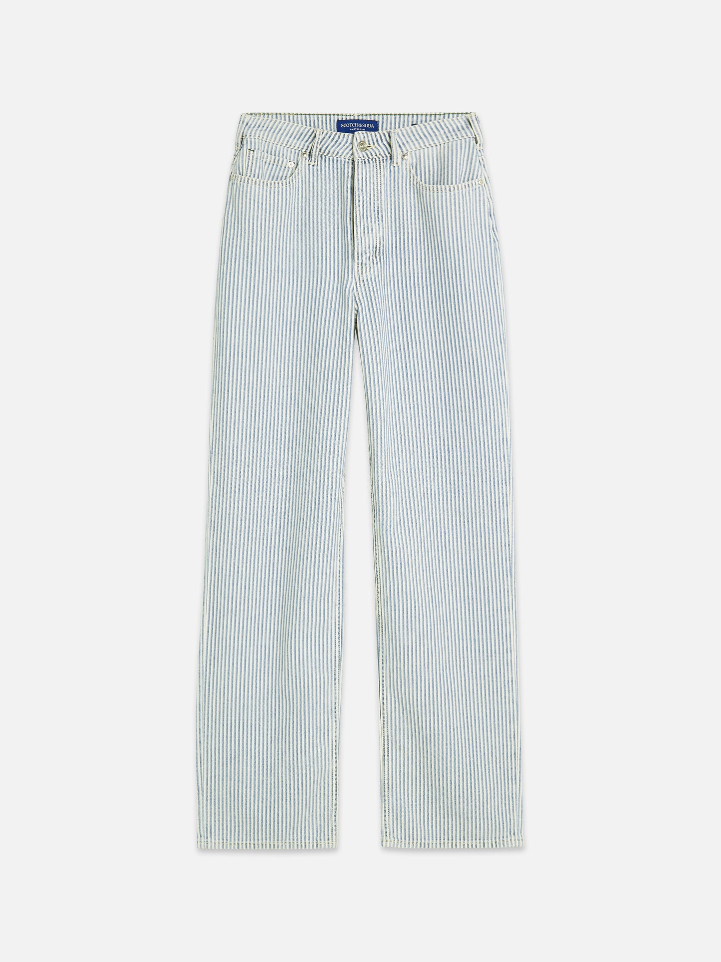 Light Gray ג'ינס ארוך לנשים The Ripple - Straight Fit SCOTCH & SODA