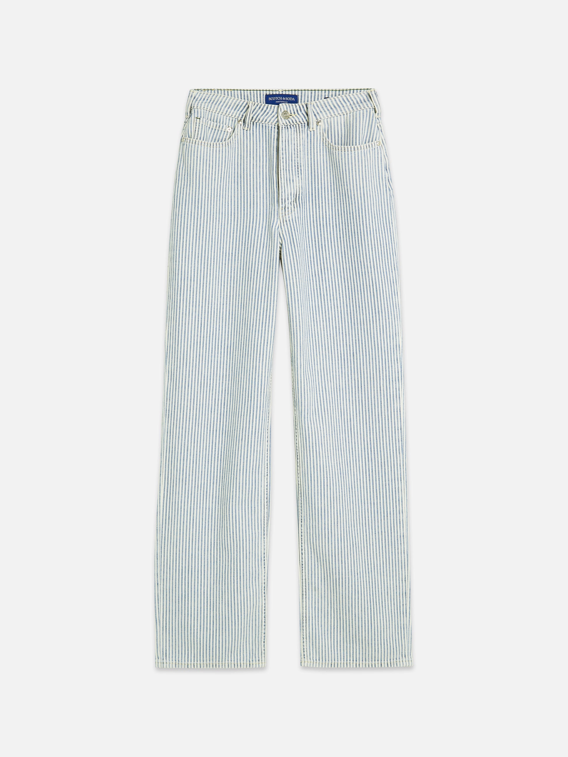 Light Gray ג'ינס ארוך לנשים The Ripple - Straight Fit SCOTCH & SODA