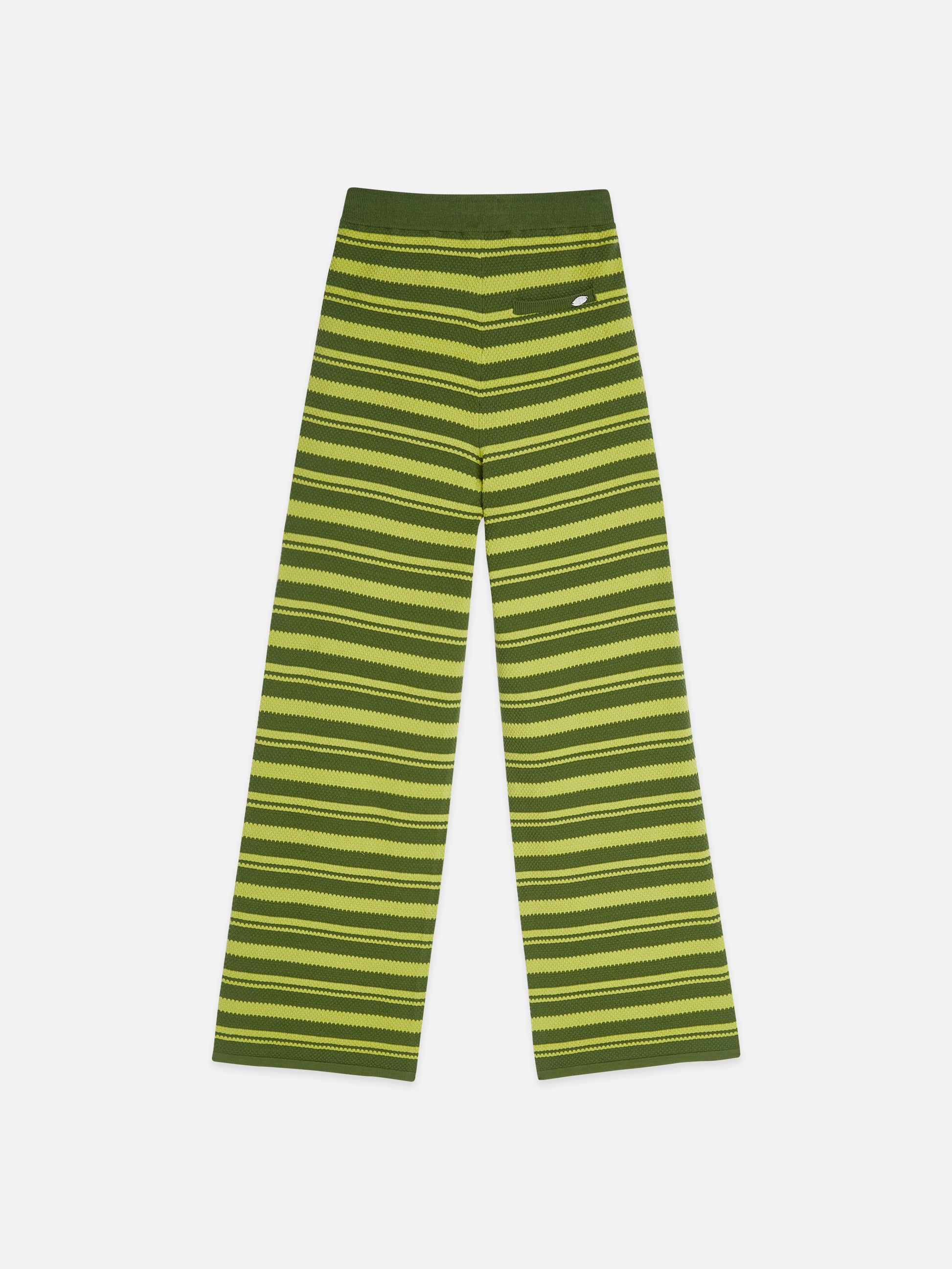 White Smoke מכנסיים ארוכים לנשים Textured Stripe Knitted Trousers SCOTCH & SODA