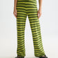 Lavender מכנסיים ארוכים לנשים Textured Stripe Knitted Trousers SCOTCH & SODA