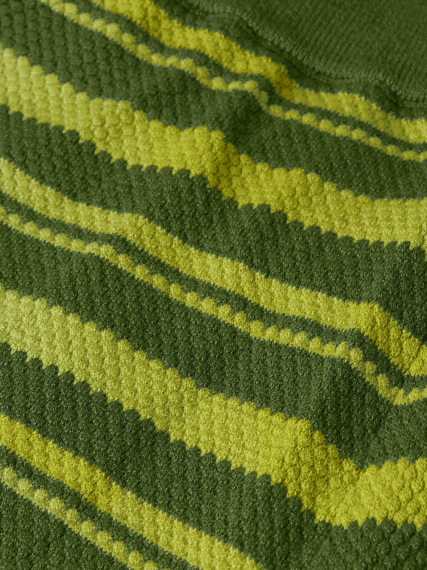 Dark Olive Green מכנסיים ארוכים לנשים Textured Stripe Knitted Trousers SCOTCH & SODA