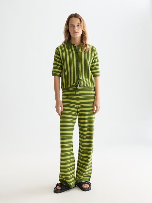 Seashell TEXTURED STRIPE KNITTED TROUSERS מכנסיים ארוכים SCOTCH & SODA