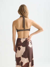 White Smoke טופ ביקיני לנשים Bandeau SCOTCH & SODA