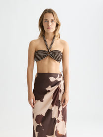 White Smoke טופ ביקיני לנשים Bandeau SCOTCH & SODA