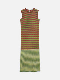 Sienna שמלת מקסי סרוגה לנשים Chevron SCOTCH & SODA
