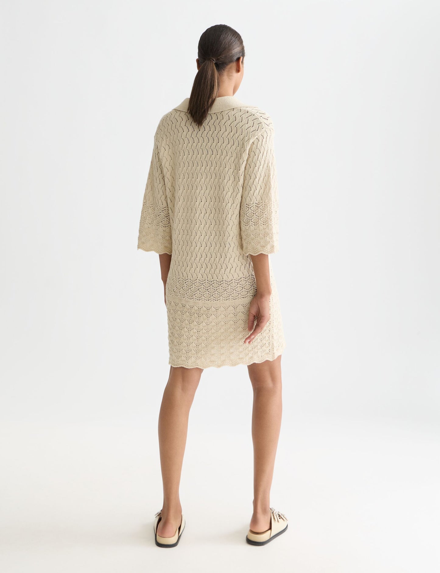 Misty Rose שמלת מידי לנשים Pointelle Knit Tunic SCOTCH & SODA