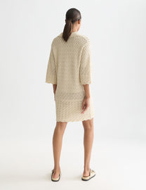 Misty Rose שמלת מידי לנשים Pointelle Knit Tunic SCOTCH & SODA