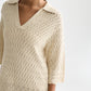 Rosy Brown שמלת מידי לנשים Pointelle Knit Tunic SCOTCH & SODA