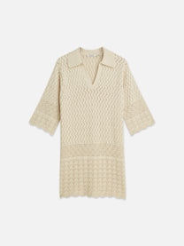 Gray שמלת מידי לנשים Pointelle Knit Tunic SCOTCH & SODA