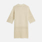 Light Gray שמלת מידי לנשים Pointelle Knit Tunic SCOTCH & SODA