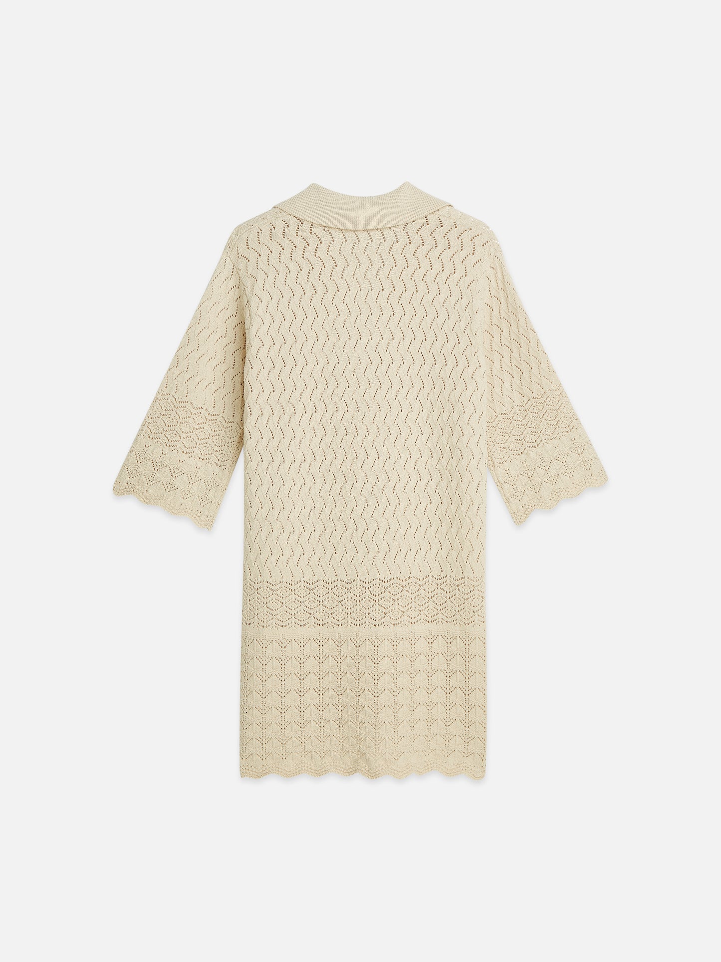 Light Gray שמלת מידי לנשים Pointelle Knit Tunic SCOTCH & SODA
