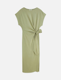 Dark Sea Green שמלת מידי לנשים Relaxed Knot SCOTCH & SODA