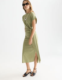 White Smoke שמלת מידי לנשים Relaxed Knot SCOTCH & SODA