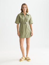 White Smoke שמלת מיני עם חגורה לנשים Utility SCOTCH & SODA