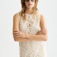 Light Gray שמלת מידי רקומה לנשים Flame Embroidery SCOTCH & SODA
