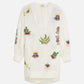 Antique White שמלת מיני רקומה לנשים Embroidered Bib SCOTCH & SODA