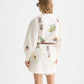 Misty Rose שמלת מיני רקומה לנשים Embroidered Bib SCOTCH & SODA