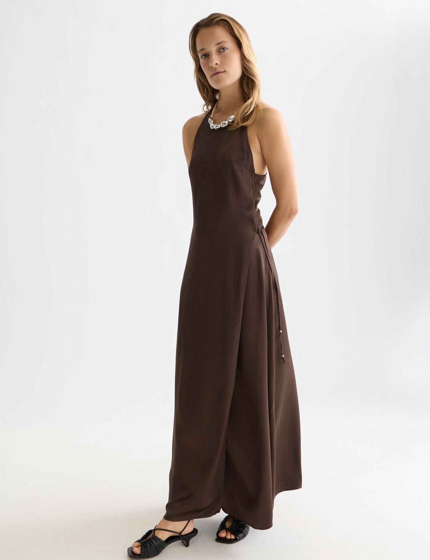 Lavender שמלת מקסי מעטפת לנשים Viscose Cami SCOTCH & SODA