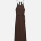 Dark Slate Gray שמלת מקסי מעטפת לנשים Viscose Cami SCOTCH & SODA