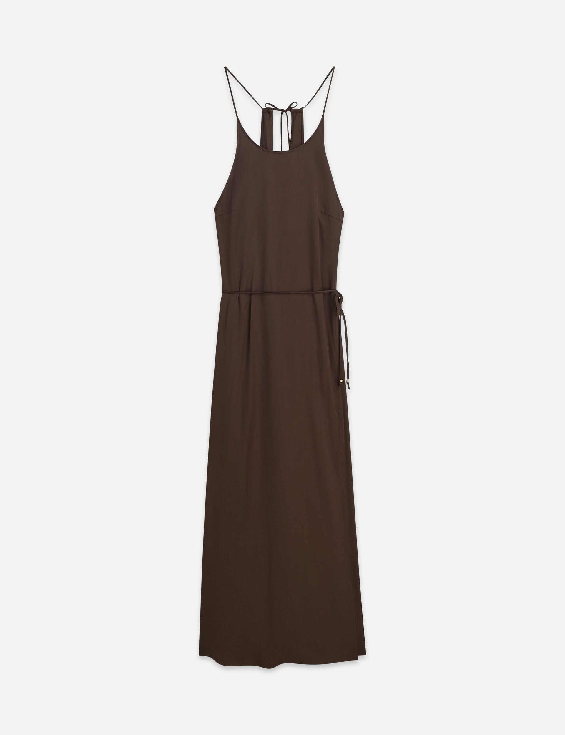 Dark Slate Gray שמלת מקסי מעטפת לנשים Viscose Cami SCOTCH & SODA