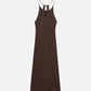 Dark Slate Gray שמלת מקסי מעטפת לנשים Viscose Cami SCOTCH & SODA