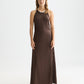 Dark Slate Gray שמלת מקסי מעטפת לנשים Viscose Cami SCOTCH & SODA